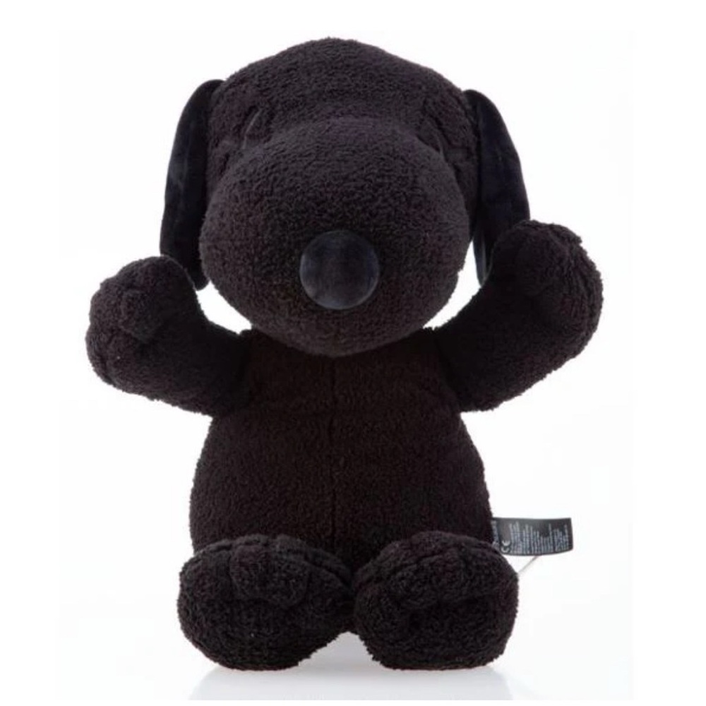 Uniqlo Black Stuffed Animal Plush Dog